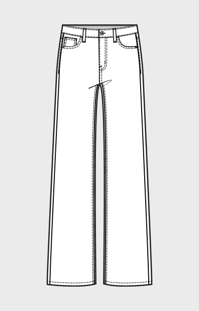 Wide leg jeans